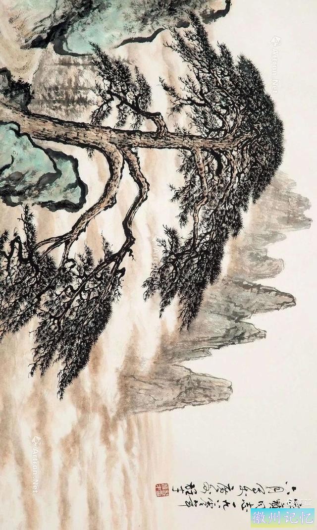 名家山水画《迎客松》欣赏-11.jpg