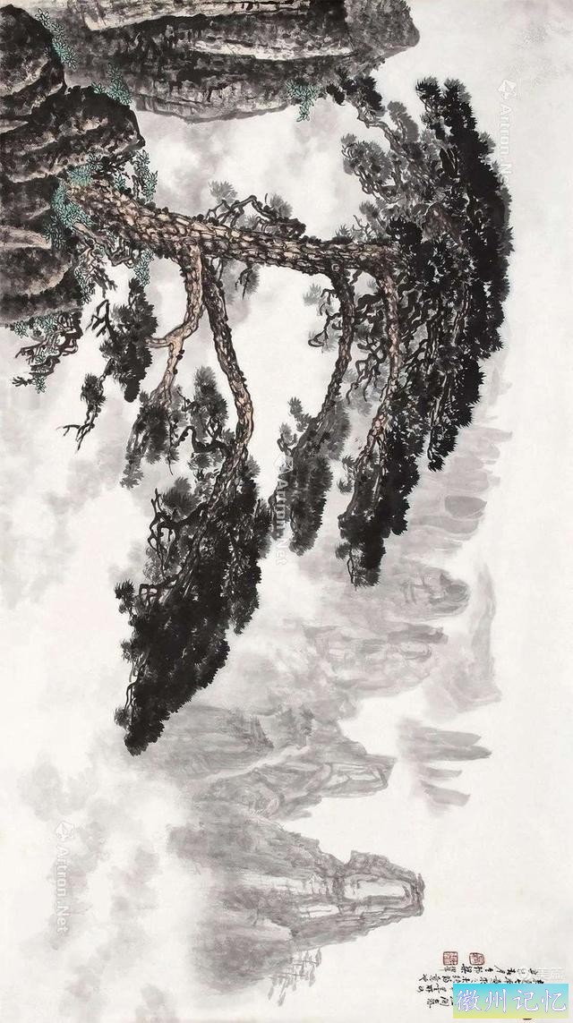 名家山水画《迎客松》欣赏-12.jpg