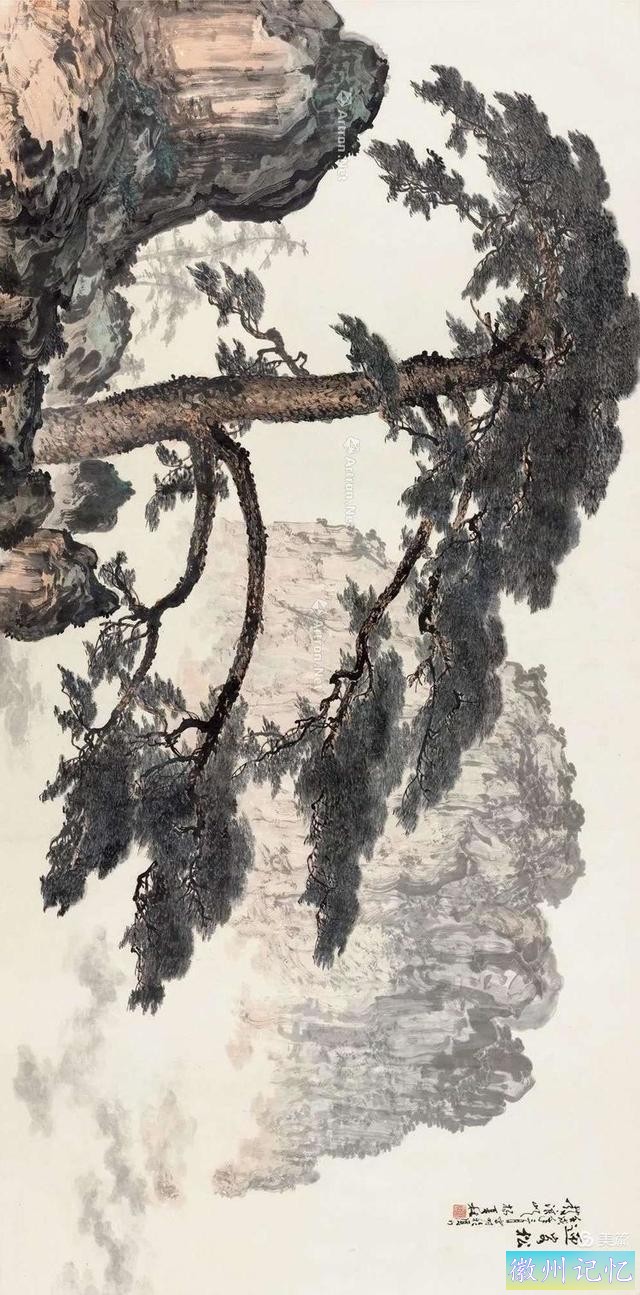 名家山水画《迎客松》欣赏-16.jpg