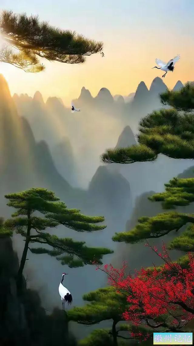 醉美意境，黄山迎客松，美不胜收。-5.jpg