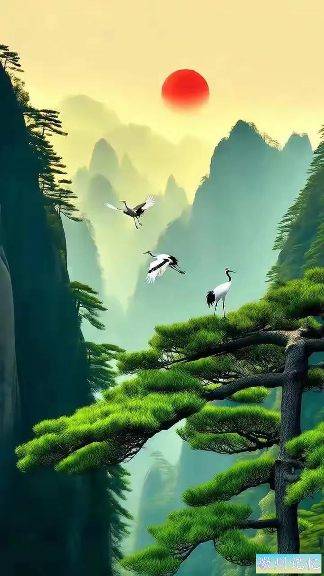 醉美意境，黄山迎客松，美不胜收。-3.jpg